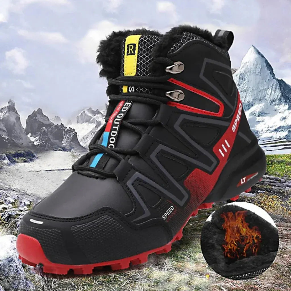 Waterproof Lace-Up Ankle Boots for Winter Hiking