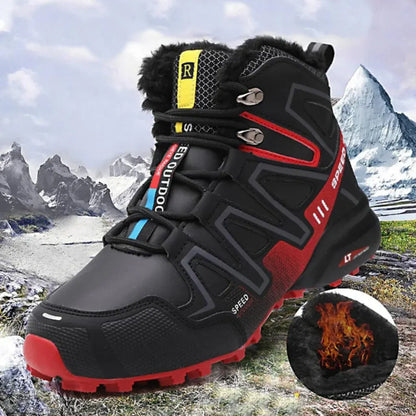 Waterproof Lace-Up Ankle Boots for Winter Hiking