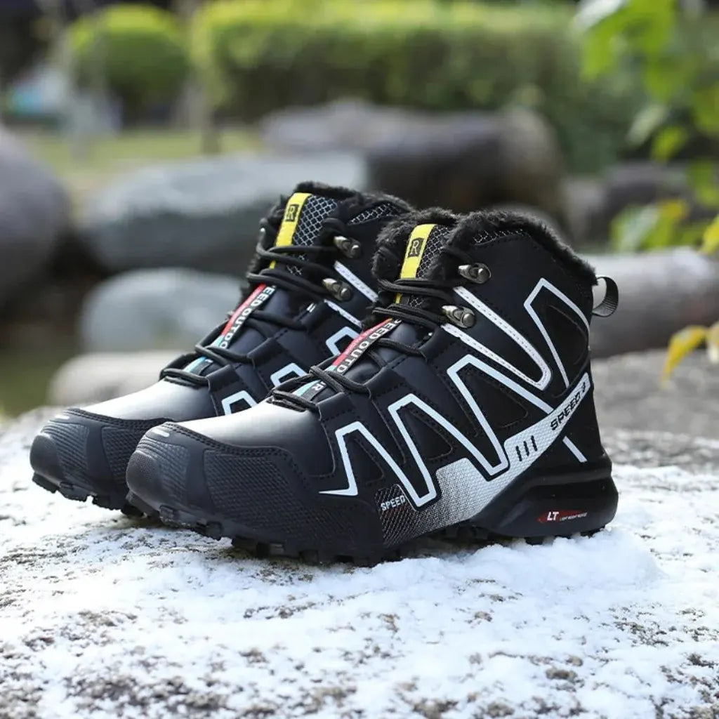 Waterproof Lace-Up Ankle Boots for Winter Hiking