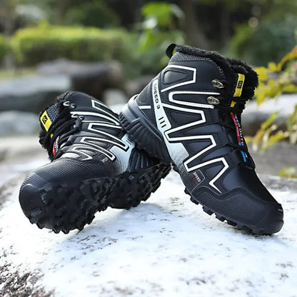 Waterproof Lace-Up Ankle Boots for Winter Hiking