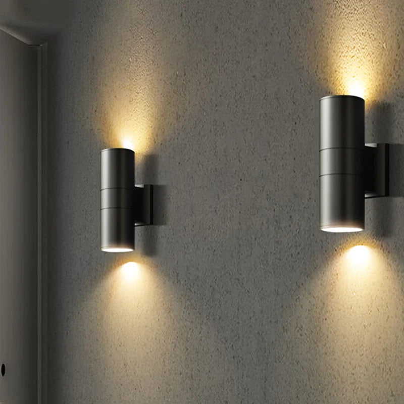 Waterproof LED Wall Sconce with Up & Down Lighting for Modern Outdoor Spaces