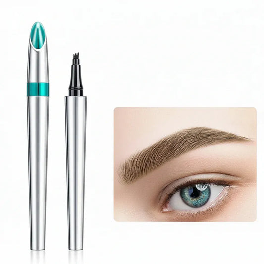 Waterproof Microblading Brow Pencil with 4-Tip Precision Makeup Pen