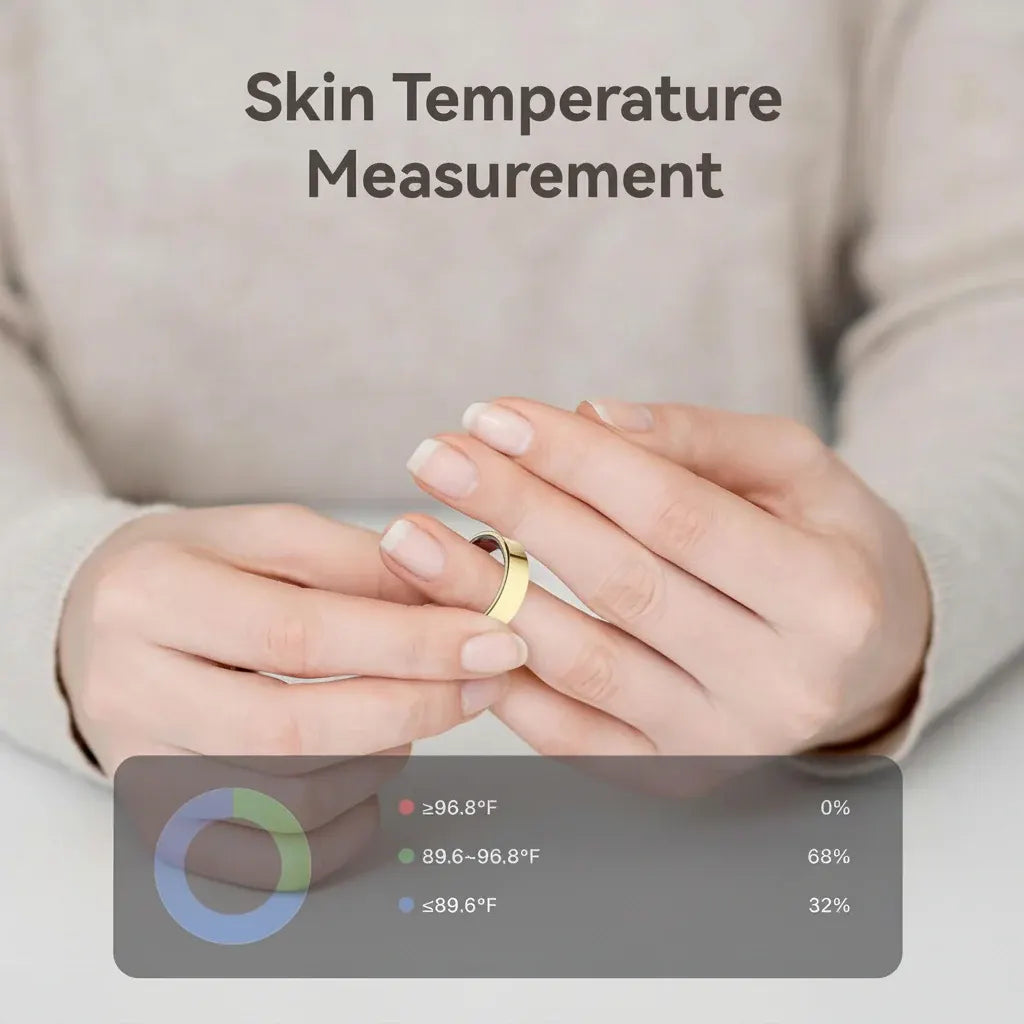 Waterproof Smart Ring Health Fitness Tracker with Sleep Monitor