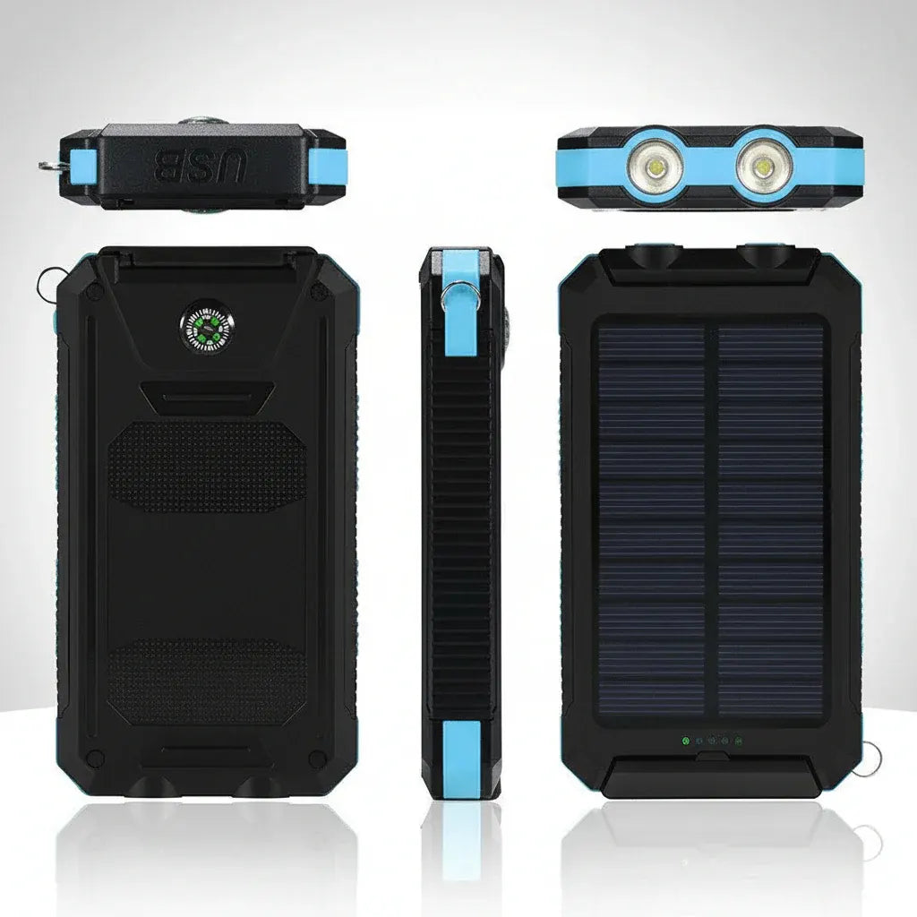 Waterproof Solar Power Bank 20000mAh Portable Charger