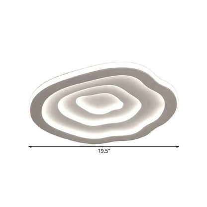 Wave Design LED Flush Mount Ceiling Light | Modern Fixture