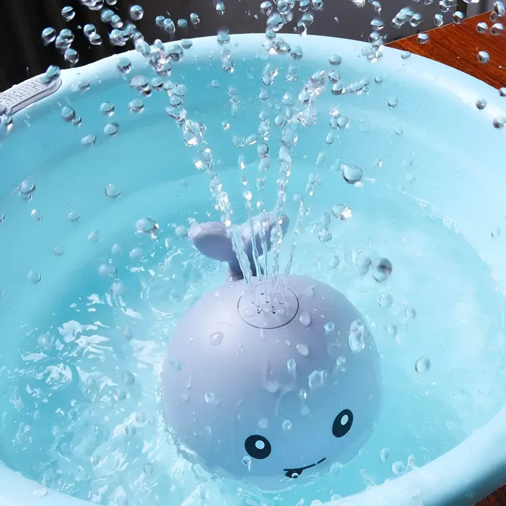 Whale Light-Up Automatic Water Spinner Bath Toy