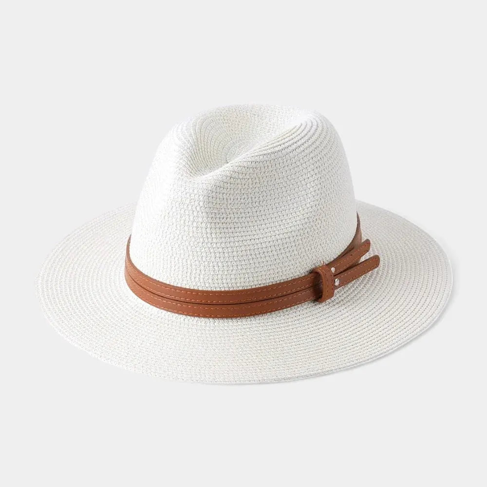Wide Brim Panama Straw Hat for Men - Summer Sun Protection