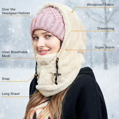 Windproof Fleece Balaclava Winter Ski Face Mask Cover