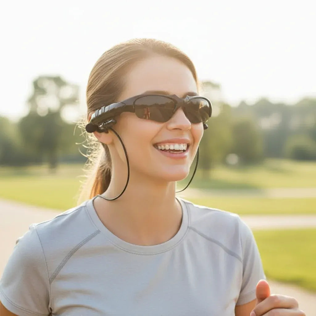 Wireless Bluetooth Audio Sunglasses Headset for Running & Cycling