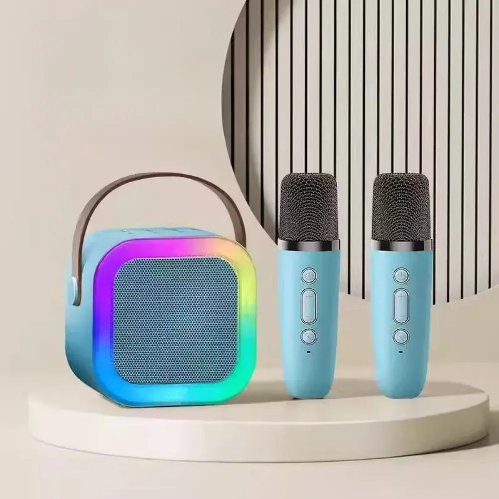 Wireless Bluetooth Mini Karaoke Machine with Microphone for Kids