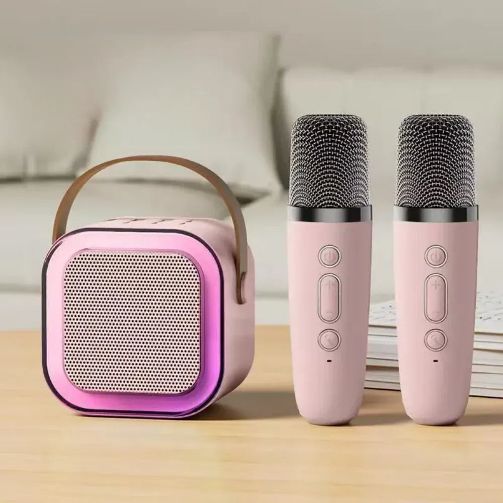 Wireless Bluetooth Mini Karaoke Machine with Microphone for Kids