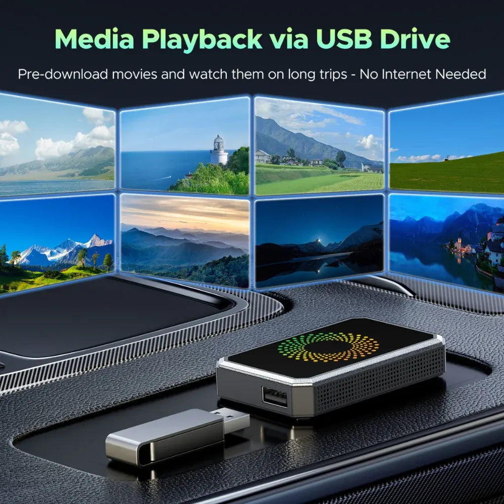 Wireless CarPlay Adapter Auto Media Streaming Display Box