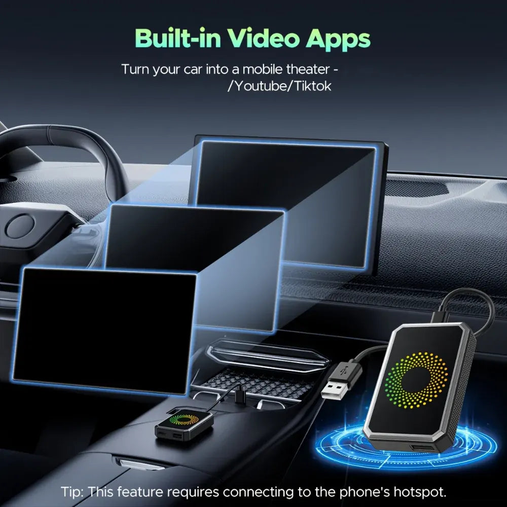 Wireless CarPlay Adapter Auto Media Streaming Display Box