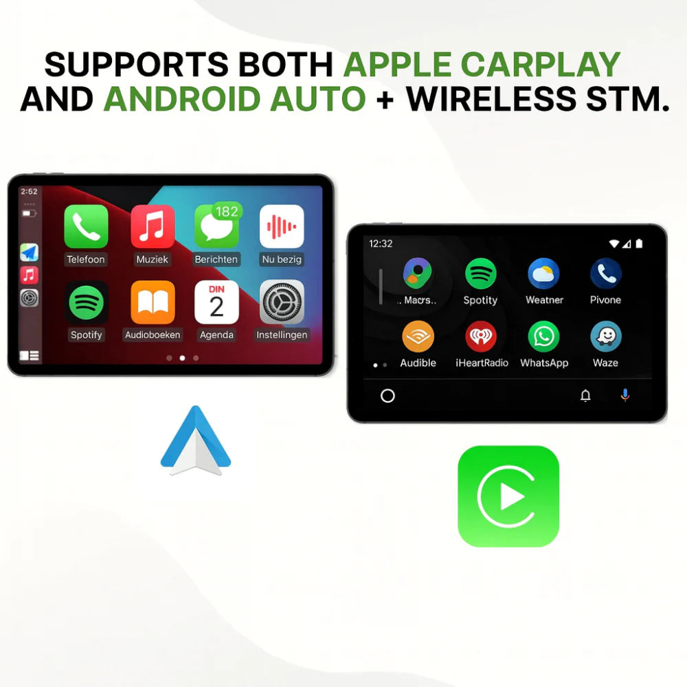 Wireless CarPlay Adapter with Touchscreen Display for Android Auto