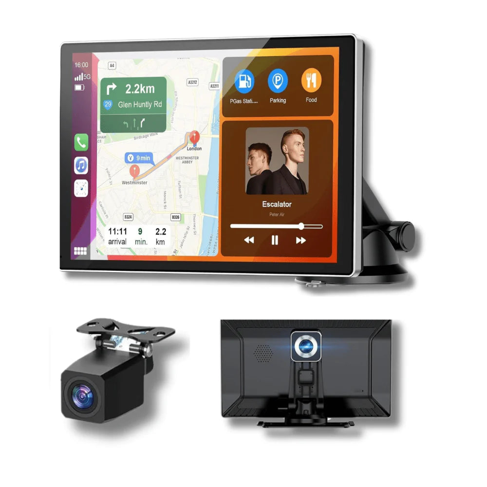 Wireless CarPlay Adapter with Touchscreen Display for Android Auto