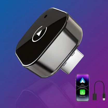 Wireless CarPlay & Android Auto USB Dongle Adapter, Plug-and-Play