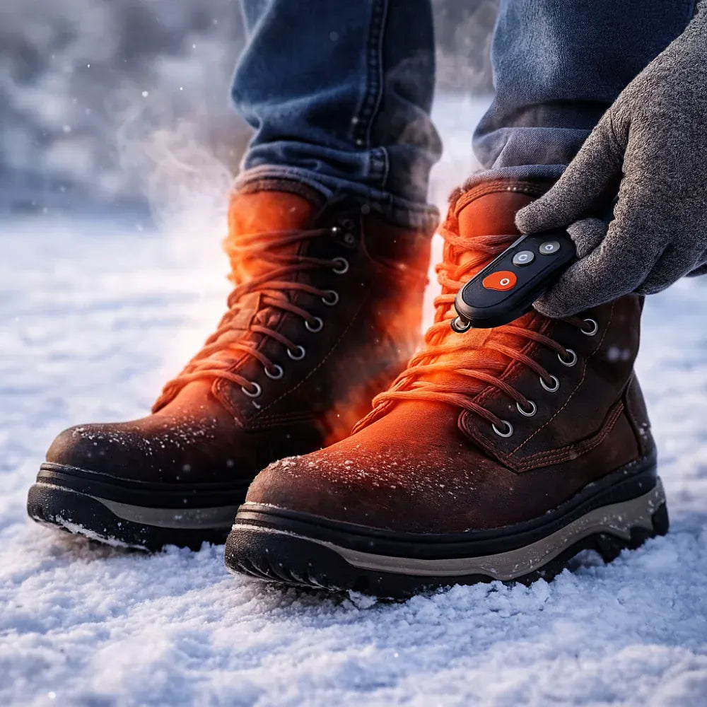 Wireless Electric Heated Insoles for Winter Footwear