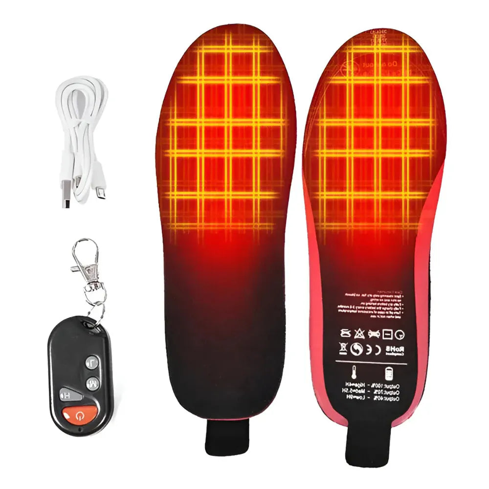 Wireless Electric Heated Insoles for Winter Footwear