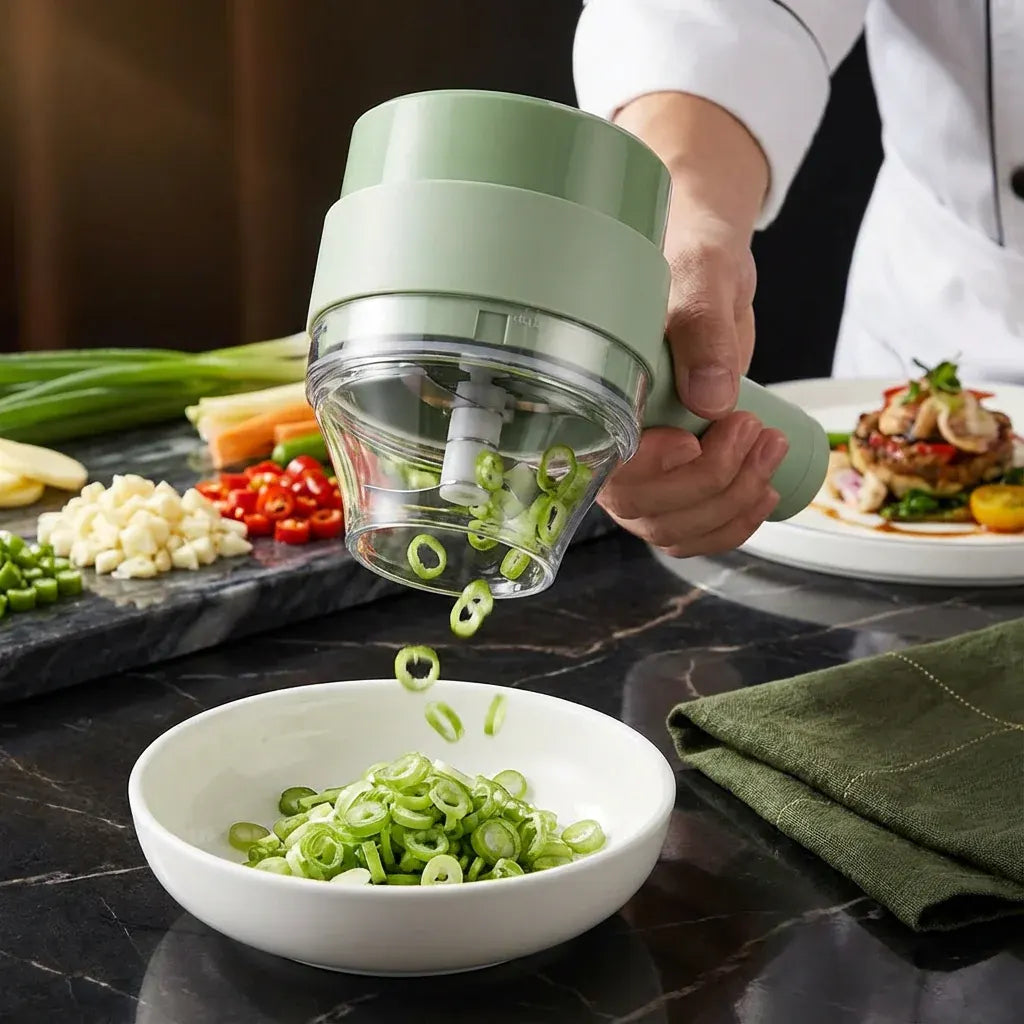 Wireless Electric Kitchen Vegetable Chopper & Food Processor
