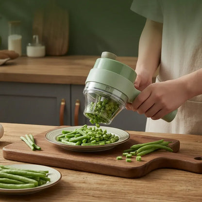Wireless Electric Kitchen Vegetable Chopper & Food Processor