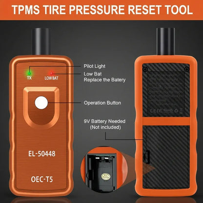 Wireless TPMS Reset Tool - Tire Pressure Sensor Relearn Device