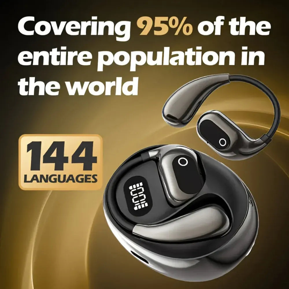 Wireless Translator Earbuds with Noise Cancelling Bluetooth Headset