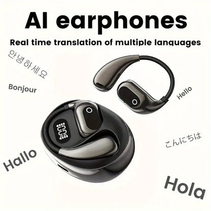 Wireless Translator Earbuds with Noise Cancelling Bluetooth Headset