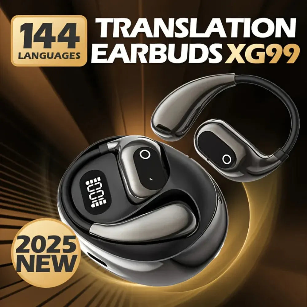Wireless Translator Earbuds with Noise Cancelling Bluetooth Headset