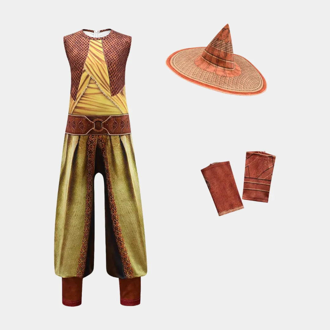 Witch Costume Set with Cape and Hat for Halloween Party