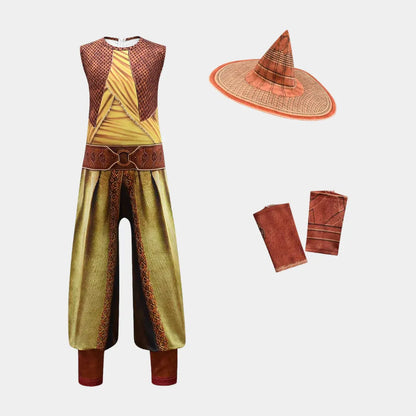 Witch Costume Set with Cape and Hat for Halloween Party