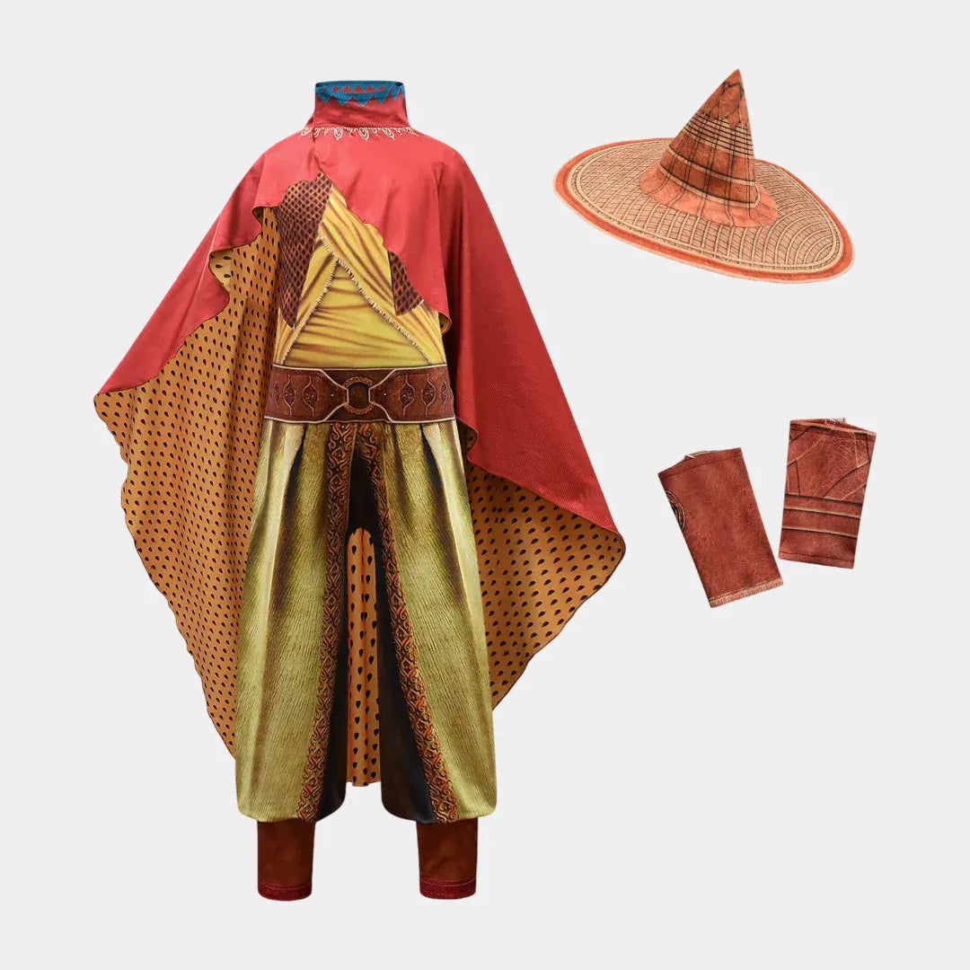Witch Costume Set with Cape and Hat for Halloween Party