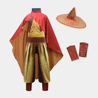 Witch Costume Set with Cape and Hat for Halloween Party