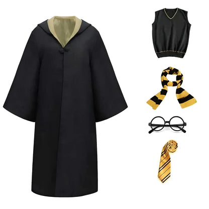 Wizard Robe Halloween Costume Outfit with Cloak