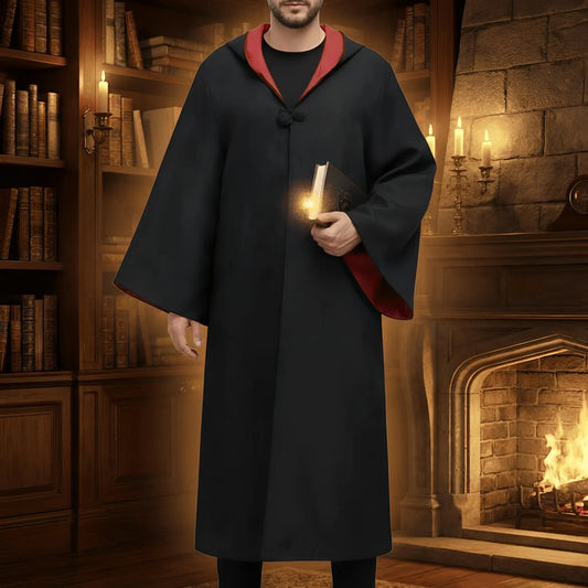 Wizard Robe Halloween Costume Outfit with Cloak
