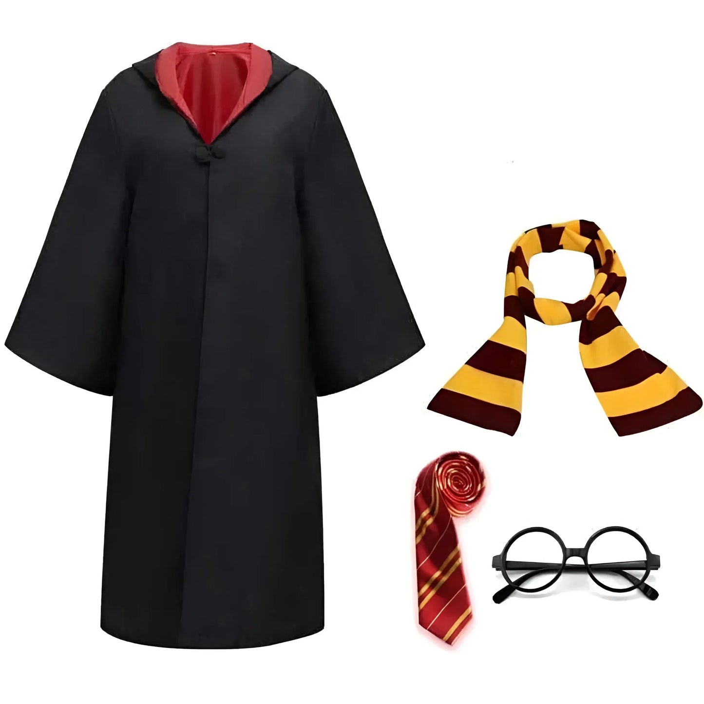 Wizard Robe Halloween Costume Outfit with Cloak