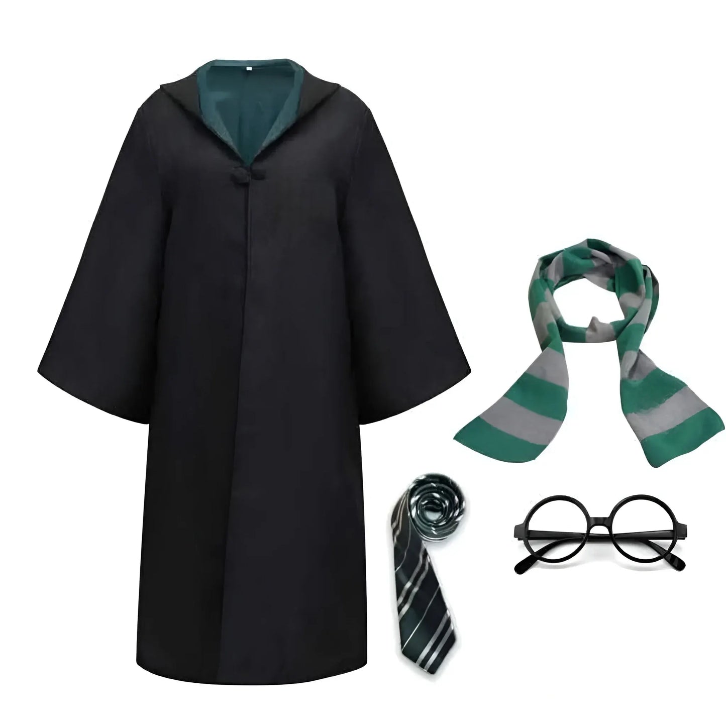 Wizard Robe Halloween Costume Outfit with Cloak