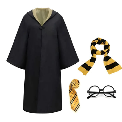Wizard Robe Halloween Costume Outfit with Cloak