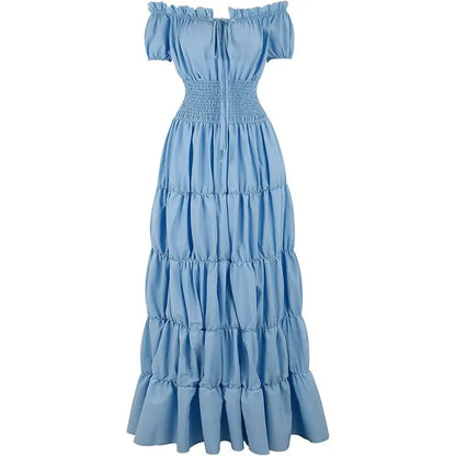Women's Bohemian Maxi Dress Halloween Costume Outfit