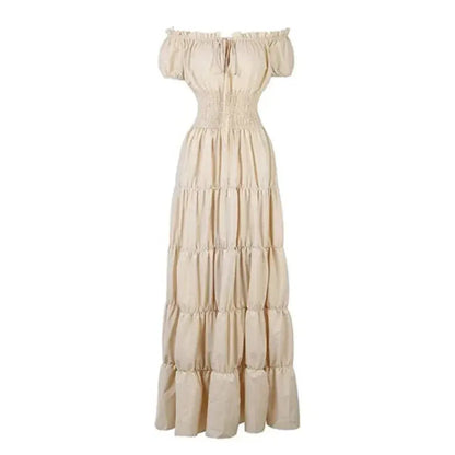 Women's Bohemian Maxi Dress Halloween Costume Outfit