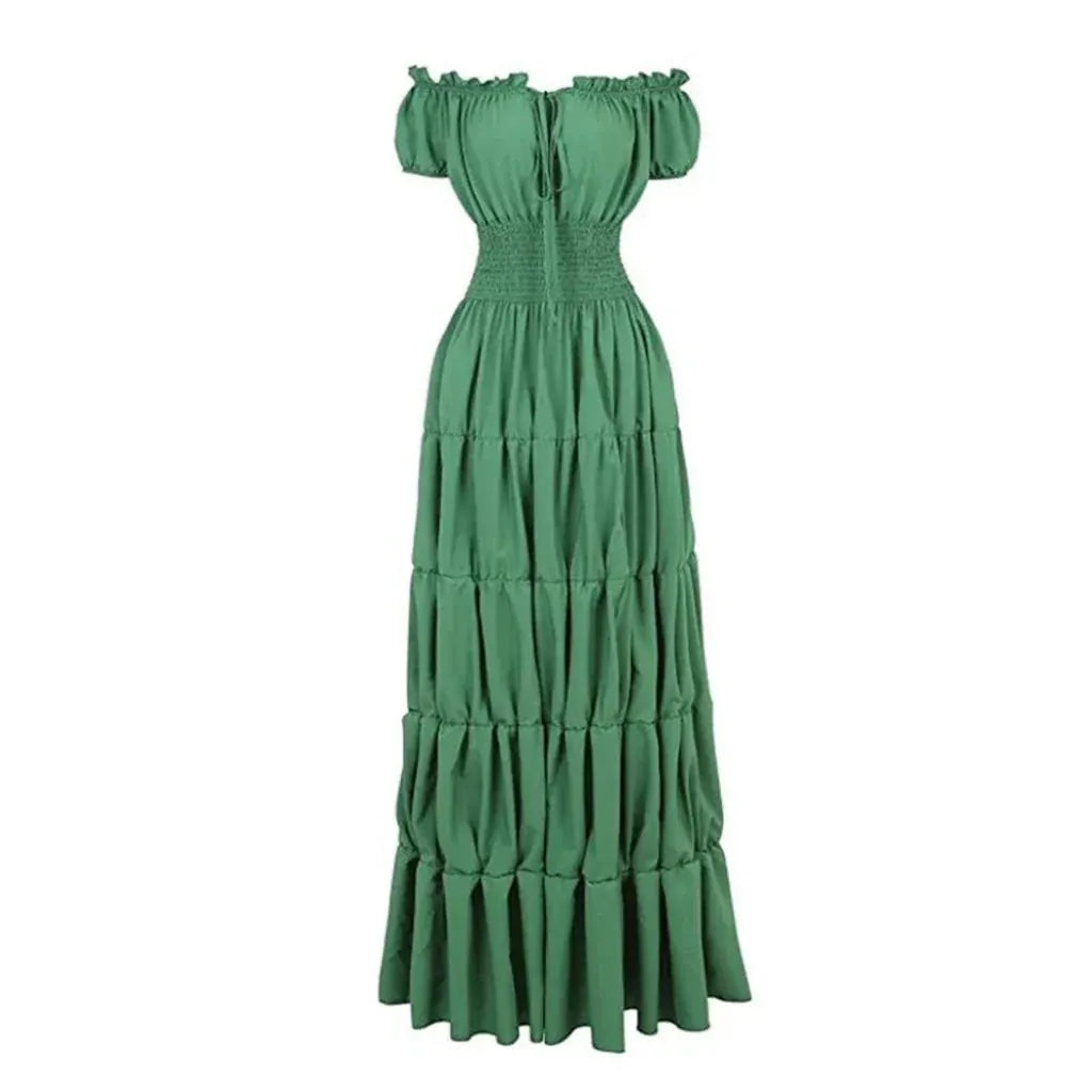 Women's Bohemian Maxi Dress Halloween Costume Outfit