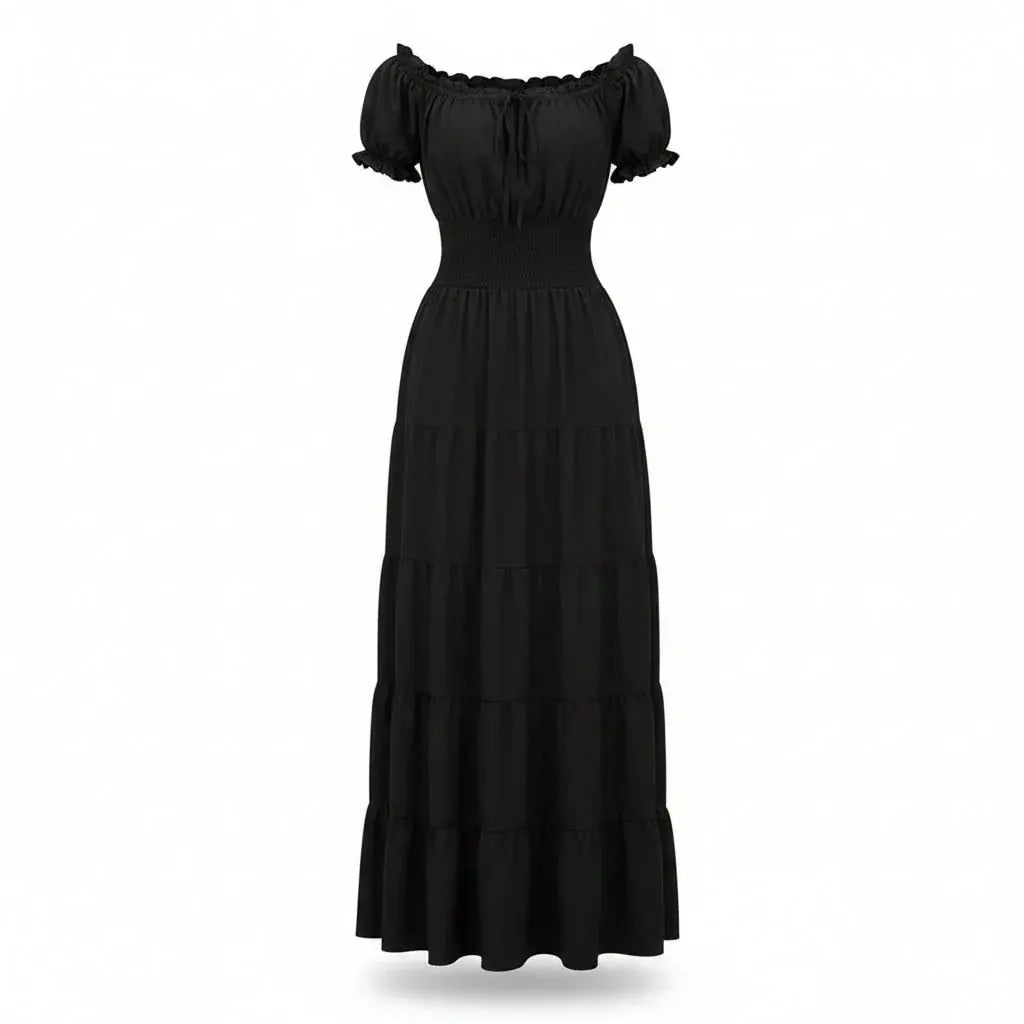 Women's Bohemian Maxi Dress Halloween Costume Outfit