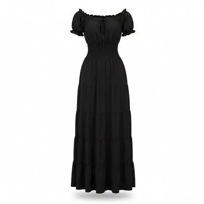 Women's Bohemian Maxi Dress Halloween Costume Outfit