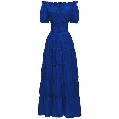 Women's Bohemian Maxi Dress Halloween Costume Outfit