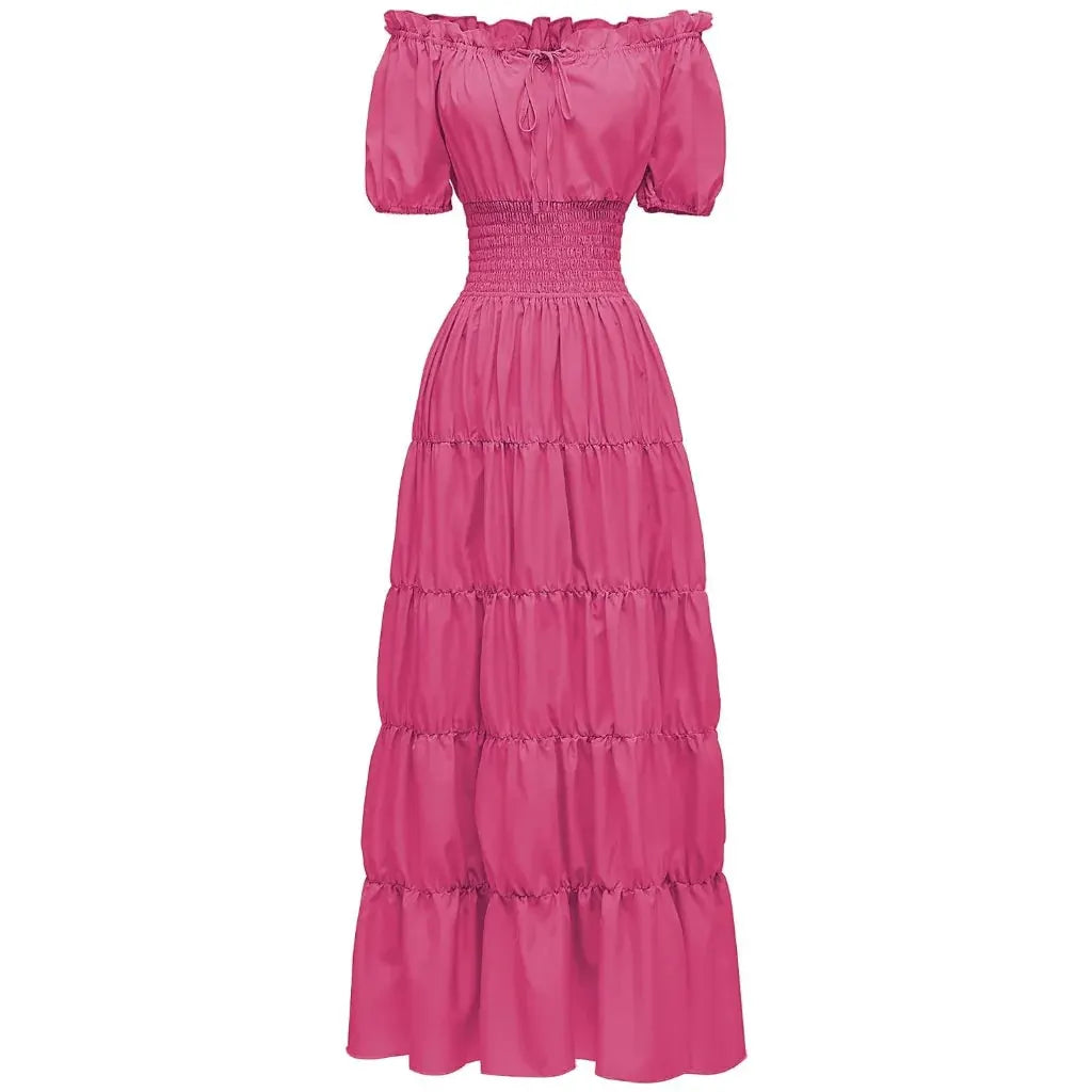 Women's Bohemian Maxi Dress Halloween Costume Outfit