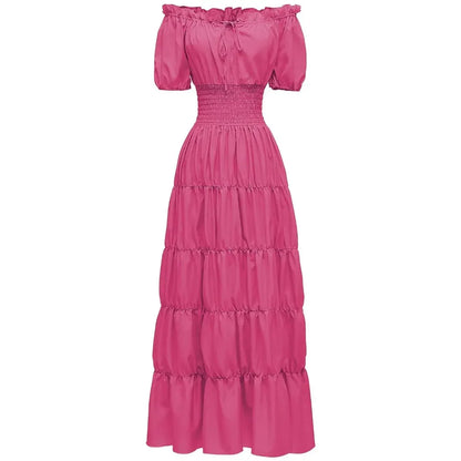 Women's Bohemian Maxi Dress Halloween Costume Outfit
