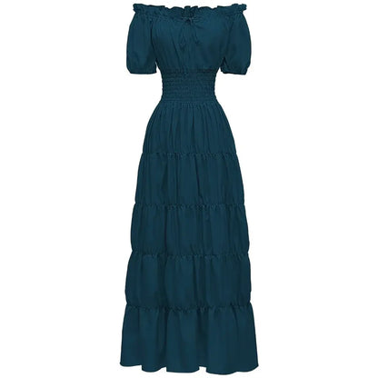 Women's Bohemian Maxi Dress Halloween Costume Outfit