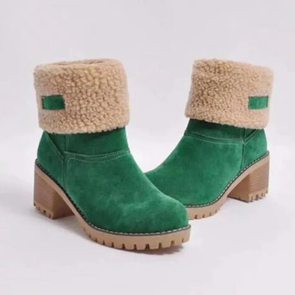 Women's Chunky Heel Winter Boots
