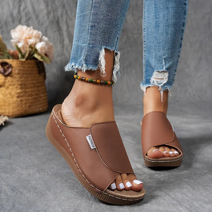 Women's Espadrille Wedge Sandals - Casual Summer Footwear