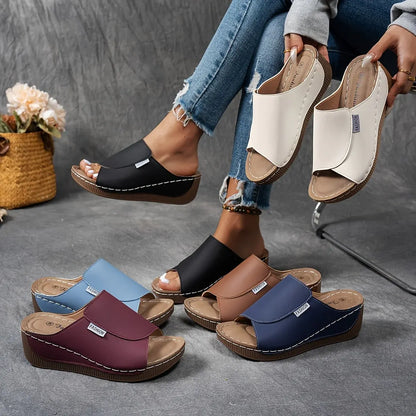 Women's Espadrille Wedge Sandals - Casual Summer Footwear