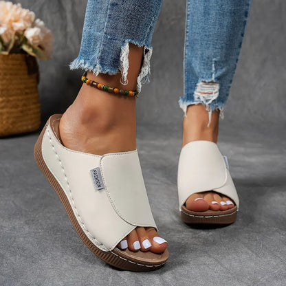 Women's Espadrille Wedge Sandals - Casual Summer Footwear